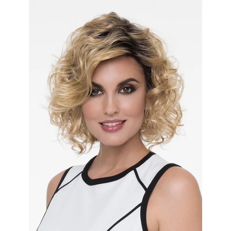 Curly Capless Blonde Classic Synthetic Wigs