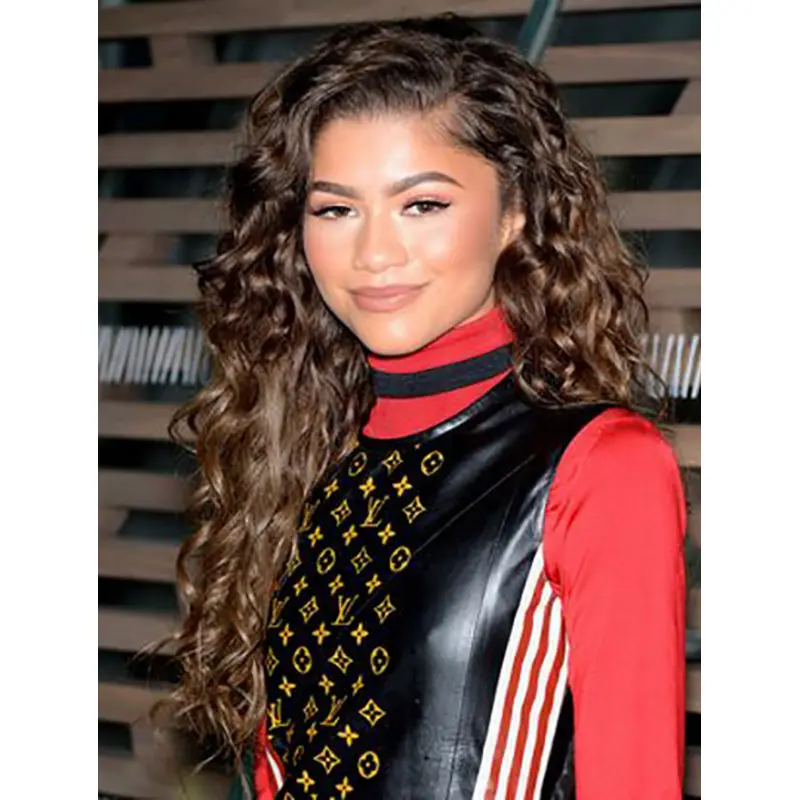 Lace Front 24" Curly Long Without Bangs Zendaya Wigs