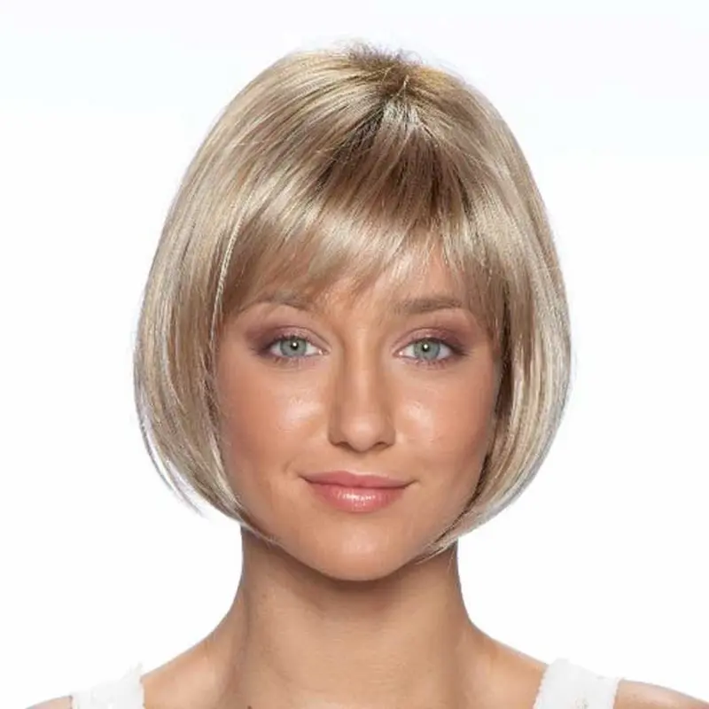 Straight Bobs Blonde Short Wigs
