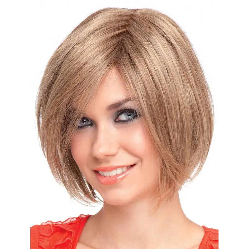 Blonde Straight Synthetic Stylish Short Wigs