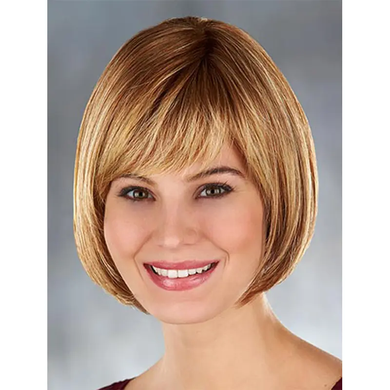 High Quality Blonde Monofilament Chin Length Lace Wigs