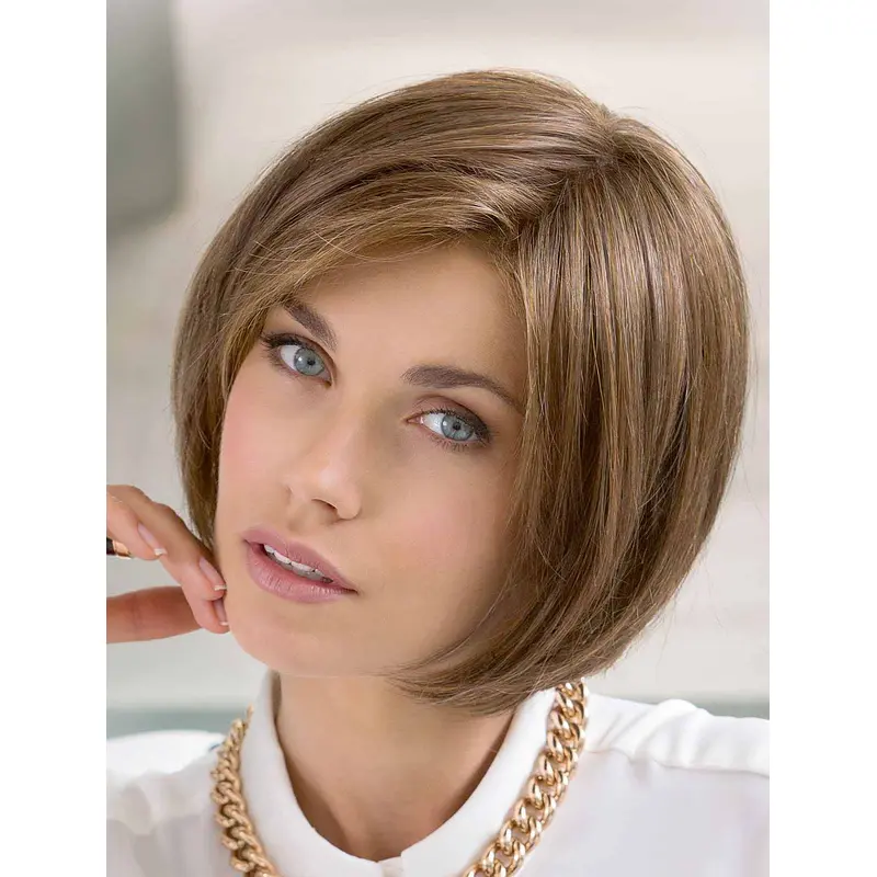 Popular Chin Length Straight Blonde Bobs Amazing Wigs