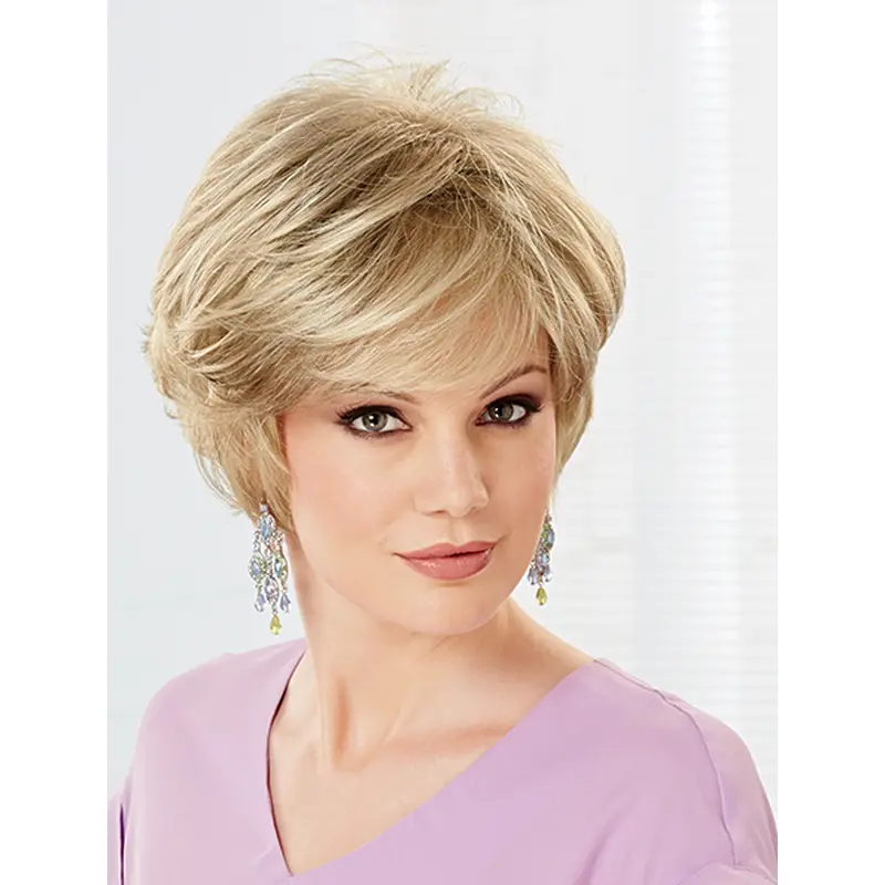 Fabulous Short Wavy Blonde Layered New Design Wigs