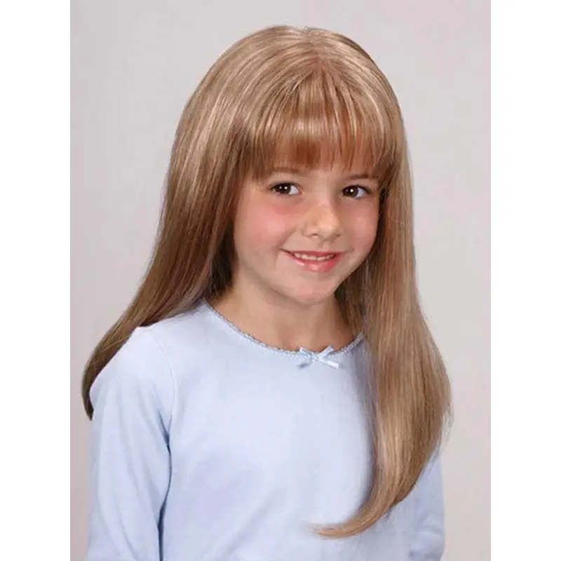 Great Blonde Lace Front Long Kids Wigs