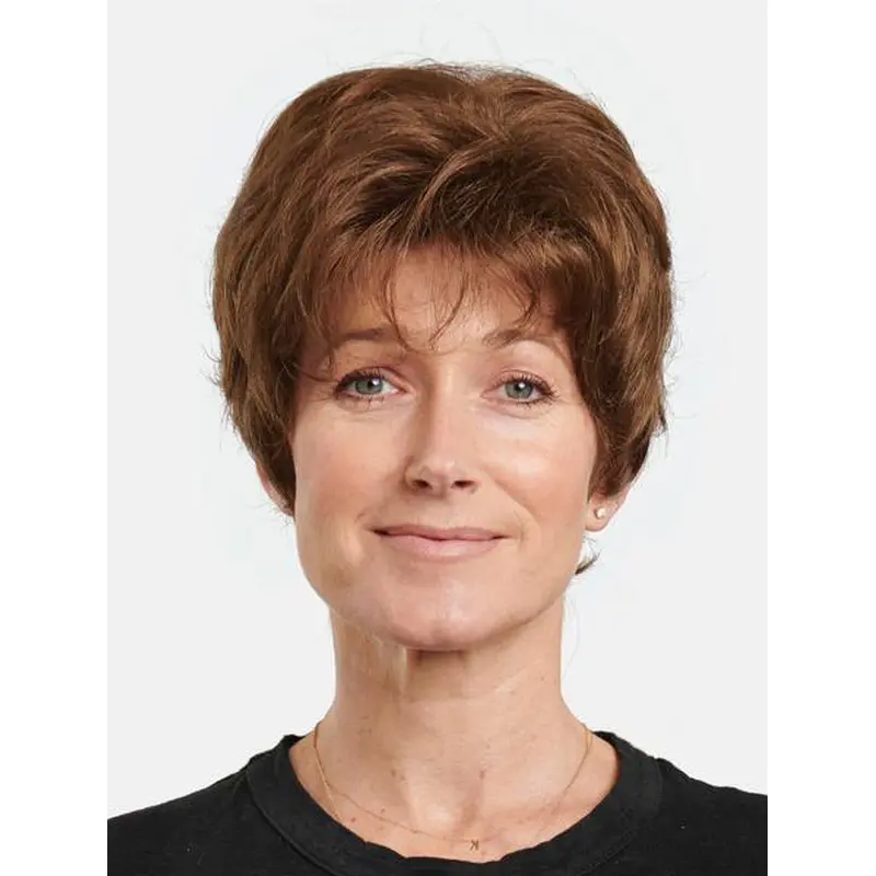 Straight 8" Monofilament Synthetic Blonde Short Comfortable Lace Wigs