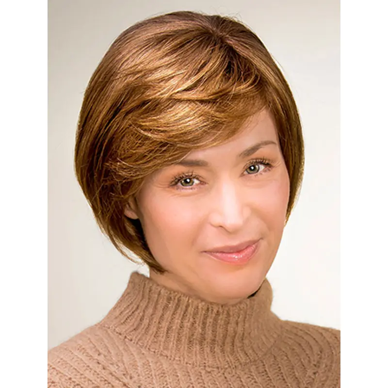 100% Hand-tied Blonde Chin Length Straight 10" Bobs Synthetic Wigs Online