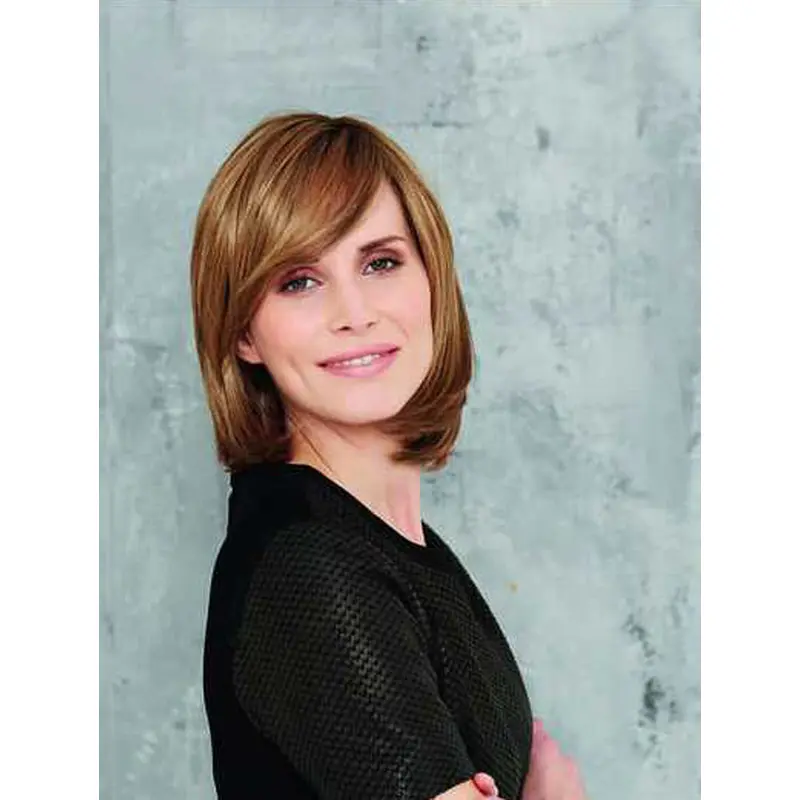 12" Straight 100% Hand-Tied Blonde Wigs Bobs