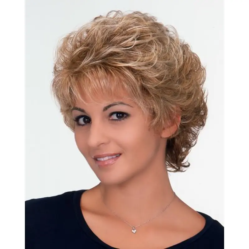 Convenient Blonde Curly Wigs For Cancer