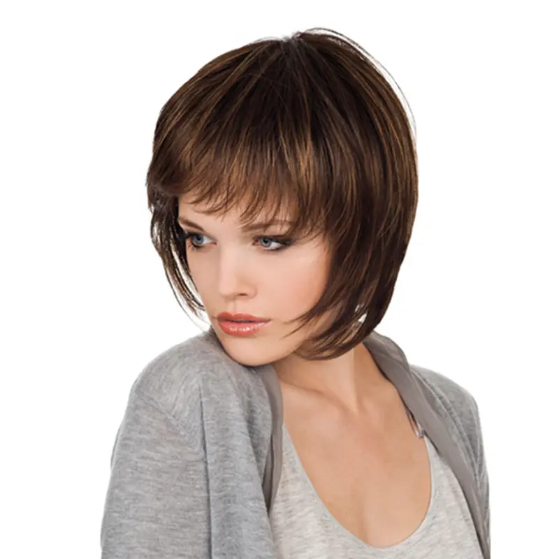 Monofilament Gentle Straight Synthetic Medium Wigs