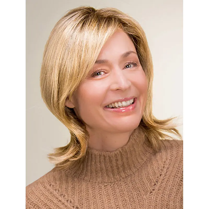 Synthetic 12" Wavy Shoulder Length Blonde Classic Wigs Online