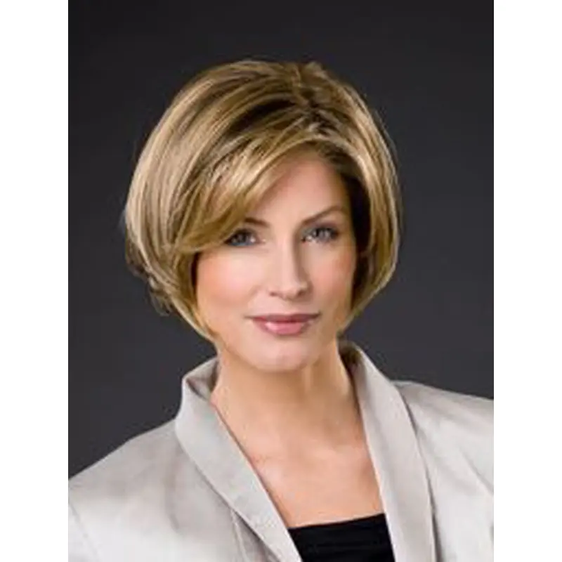 100% Hand-tied Synthetic 8" Straight Blonde Chin Length Bob Wigs