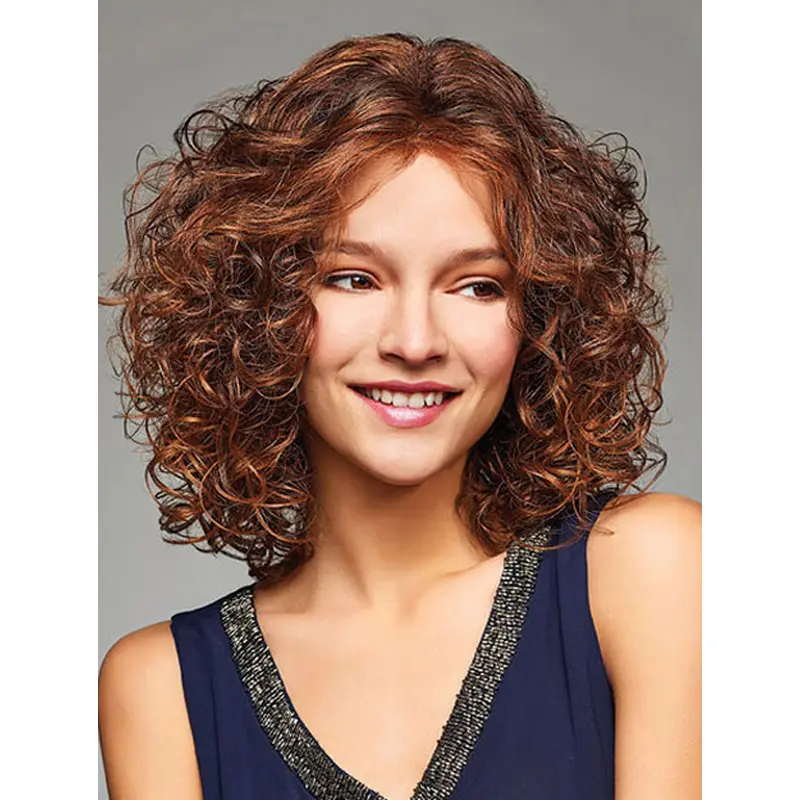 Curly Synthetic 12" Capless Wigs
