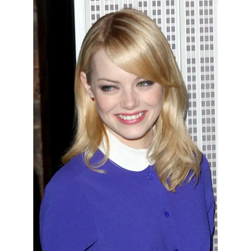 Glamorous Blonde Lace Front Shoulder Length Celebrity Wigs