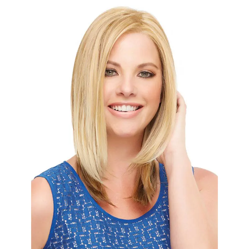 Preferential Blonde Lace Front Shoulder Length Lace Wigs