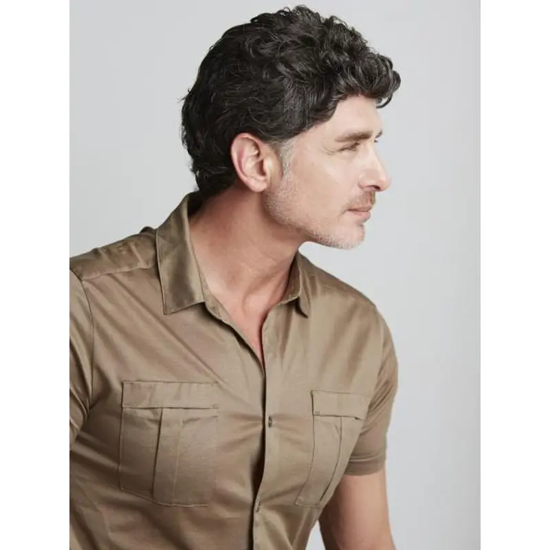 2015 Straight Full Lace Short Men Wigs