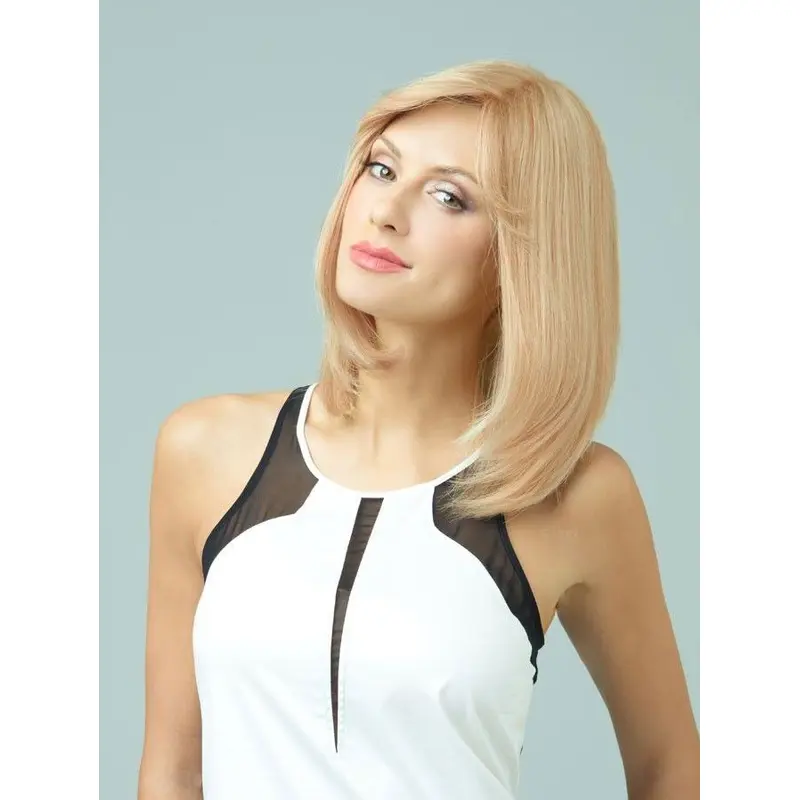 Blonde Monofilament Remy Human Hair Gentle Long Wigs