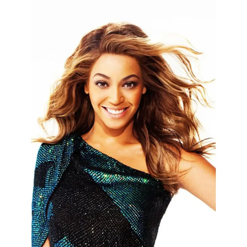Gorgeous 18 Inches Beyonce 100% Human Hair Long Wavy Lace Wig
