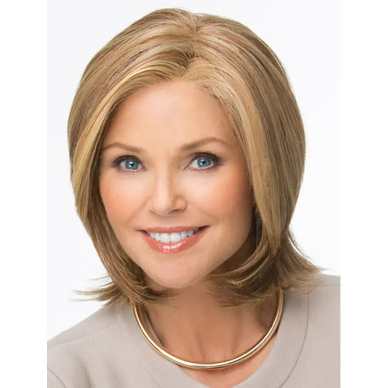 Lace Front Discount Wavy Synthetic Medium Wigs