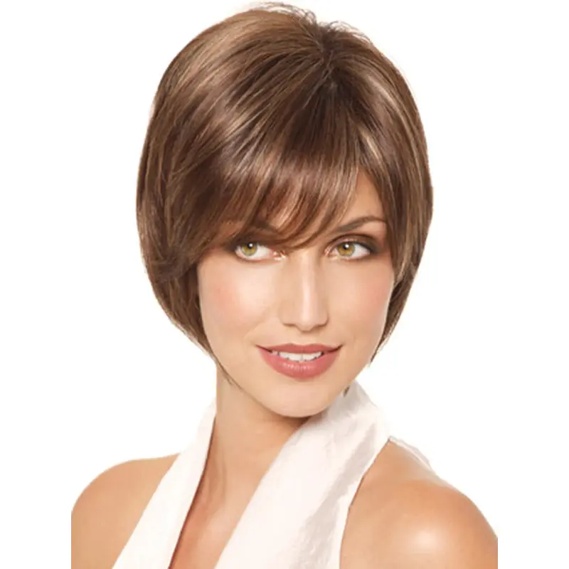 Monofilament Straight Chin Length Lace Wigs