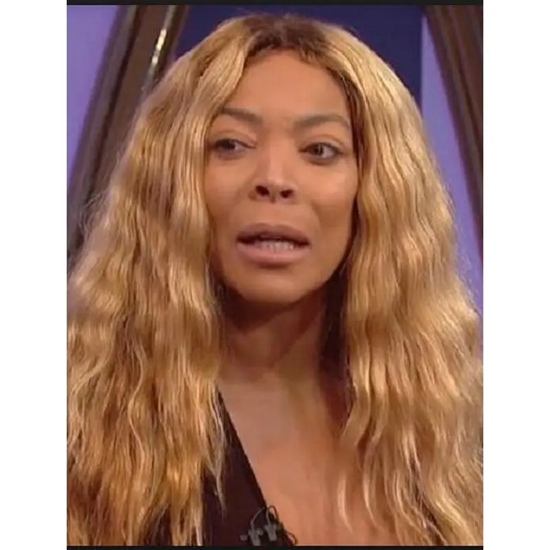 Wavy Capless Long Blonde 16" Without Bangs Synthetic Wendy Williams Wigs