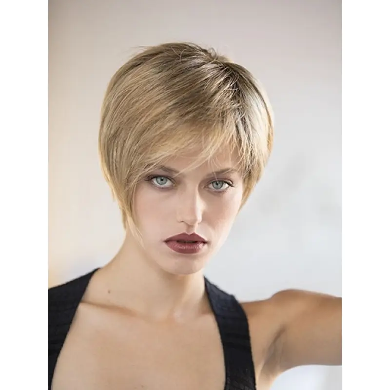 Boycuts Synthetic Blonde Straight 8" Monofilament Wig