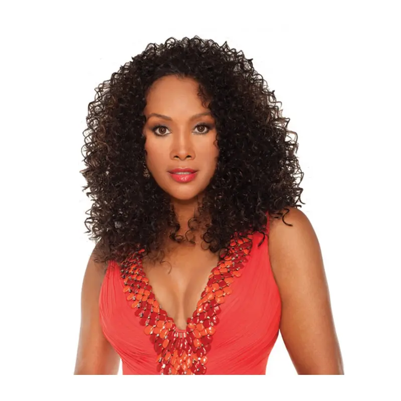 Graceful Brown Curly Shoulder Length Human Hair Wigs & Half Wigs