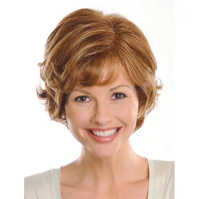 Monofilament Affordable Wavy Synthetic Medium Wigs