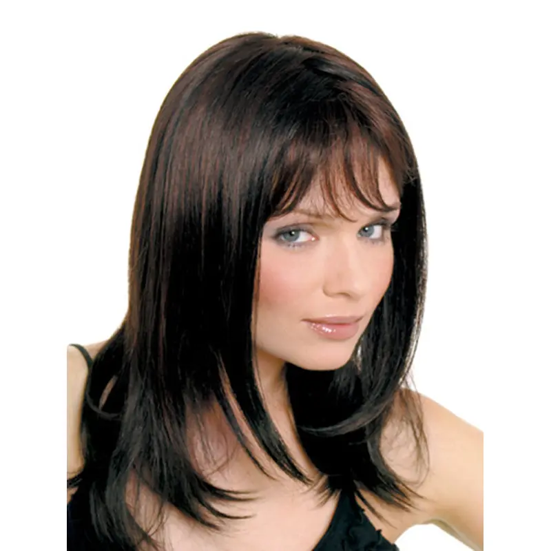 Monofilament Wavy Synthetic Braw Medium Wigs