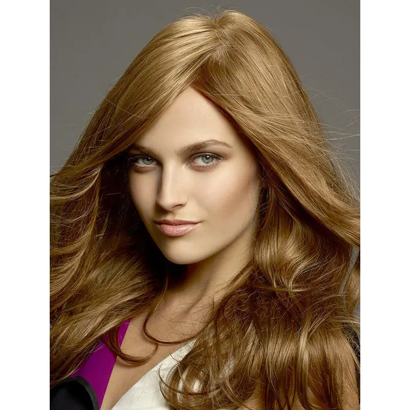 Perfect Blonde Long Wavy With Bangs Beautiful Wigs