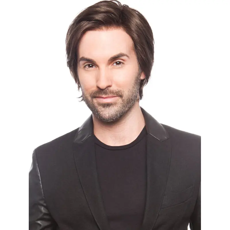 High Quality Straight Capless Short Men Wigs