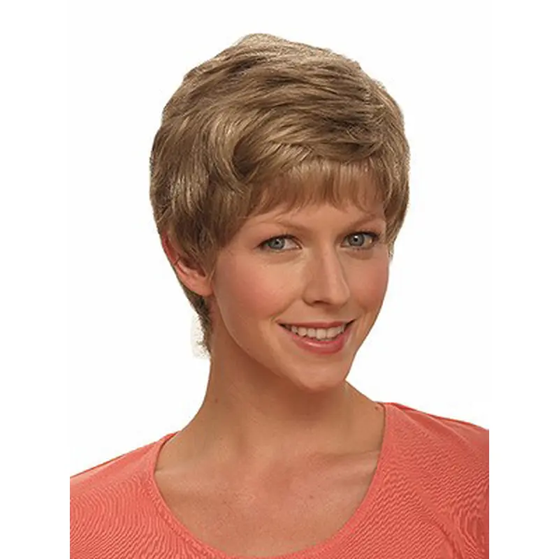 Brown Faddish Boycuts Wavy Short Wigs
