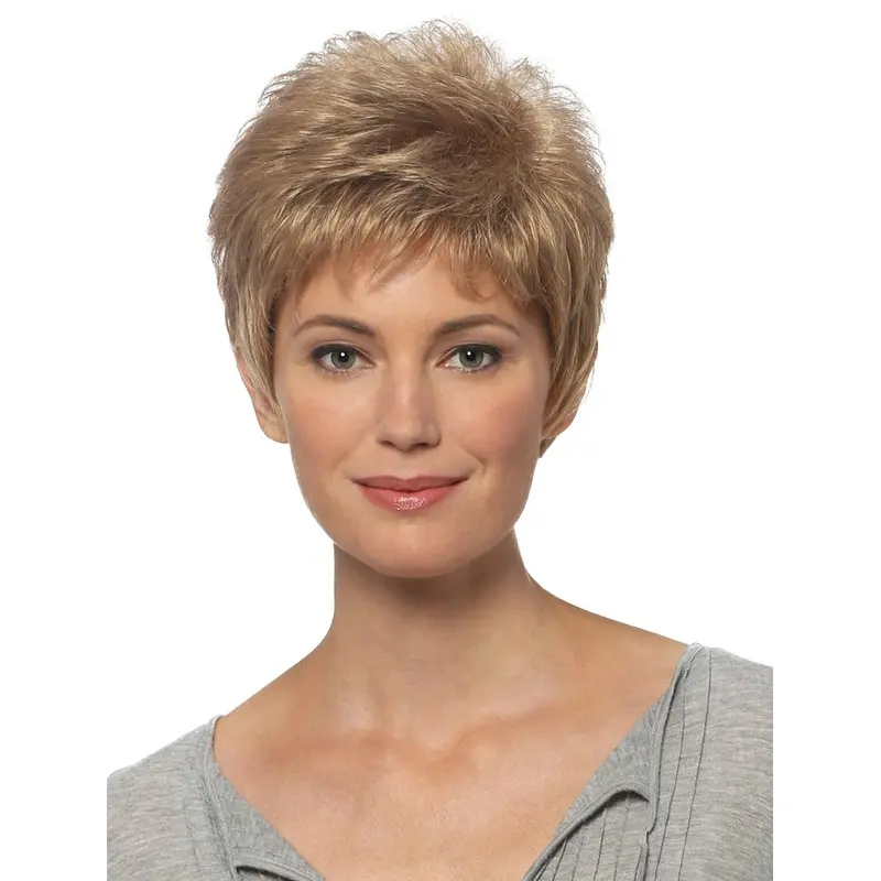High Quality Straight Blonde Boycuts Popular Wigs