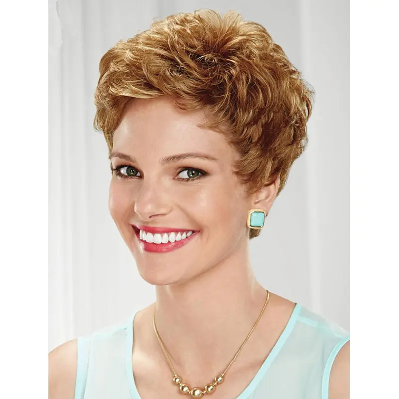 So Great Cropped Wavy Blonde Boycuts Fantastic Wigs