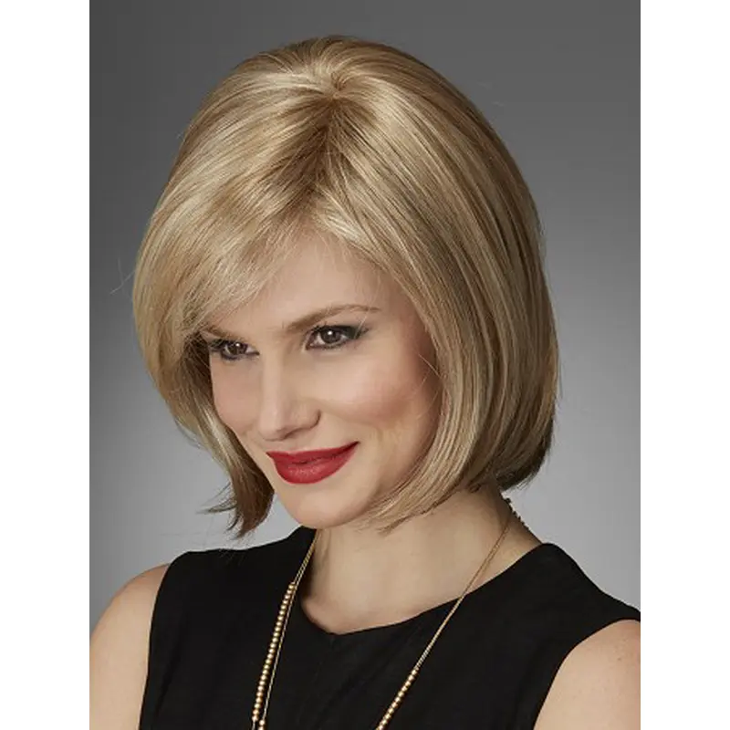 Perfect Chin Length Straight Blonde Bobs Popular Wigs