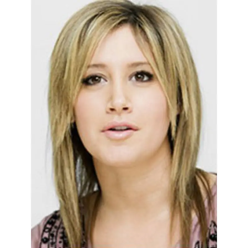 Popular Blonde Straight Shoulder Length Celebrity Wigs