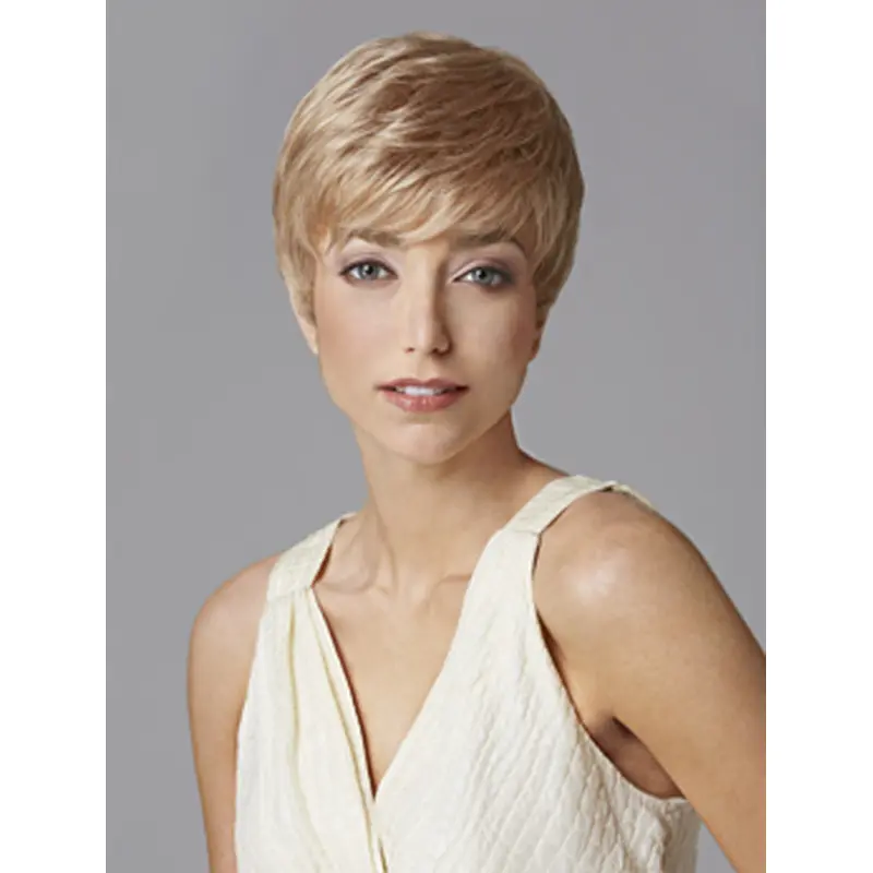 Radiant Monofilament Boycuts Blonde Short Wigs