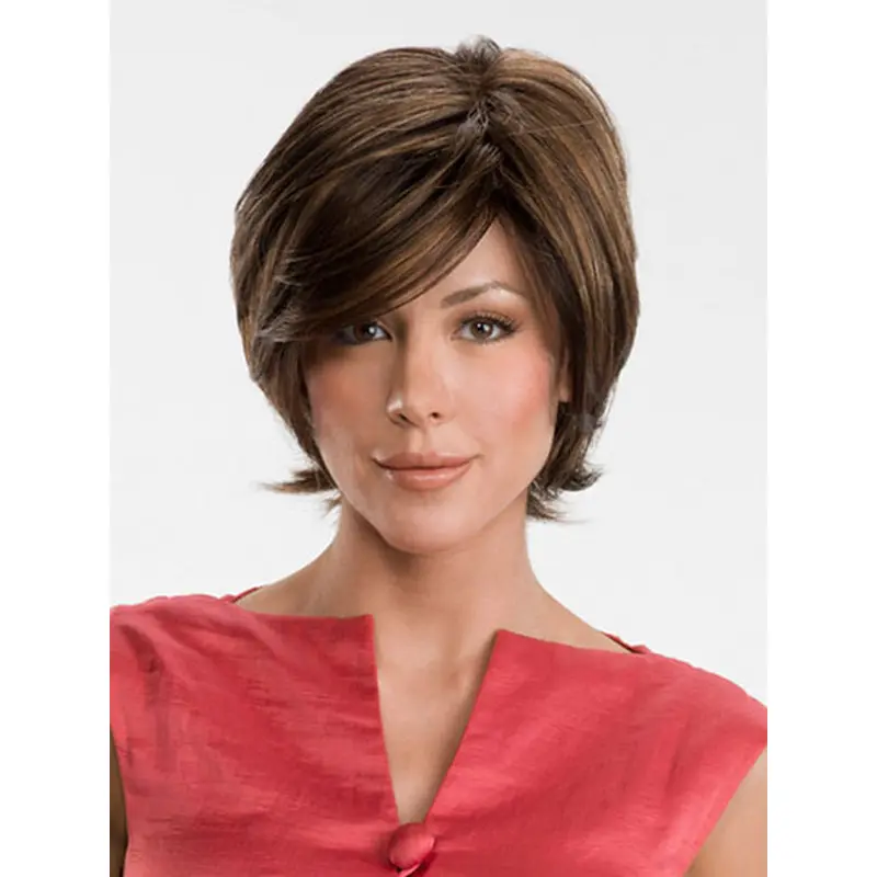 Brown Lace Front Synthetic Medium Wigs