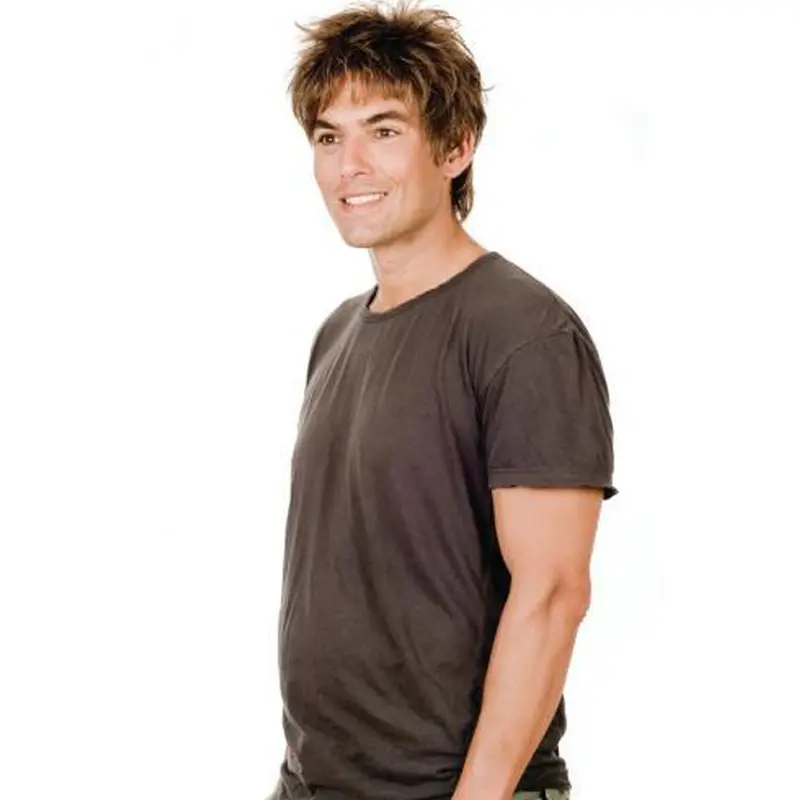 Modern Straight Full Lace Short Men Wigs