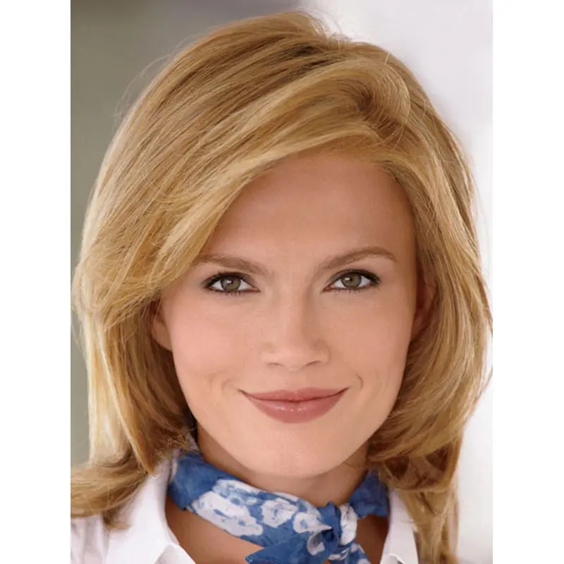 New Blonde Straight Shoulder Length Wigs For Cancer