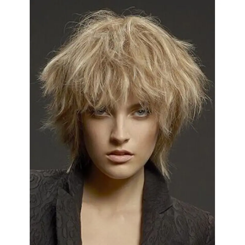 Perfect Blonde Chin Length Straight Layered New Design Wigs