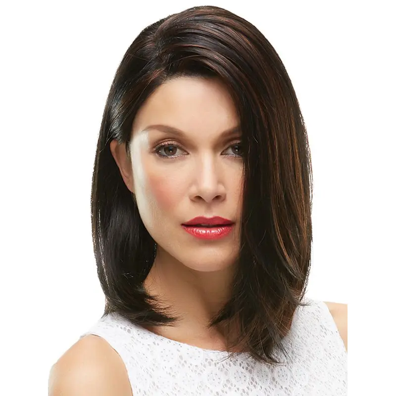 Brown Cool 100% Hand-tied Synthetic Medium Wigs