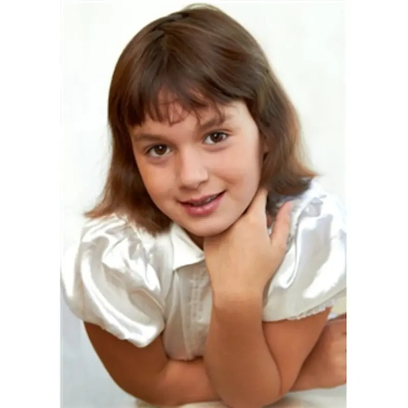 Incredible Blonde Straight Chin Length Kids Wigs