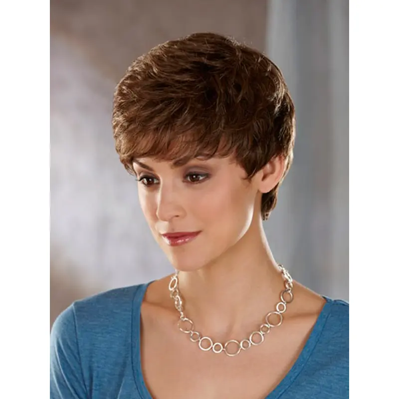Preferential Lace Front Wavy Cropped Classic Wigs