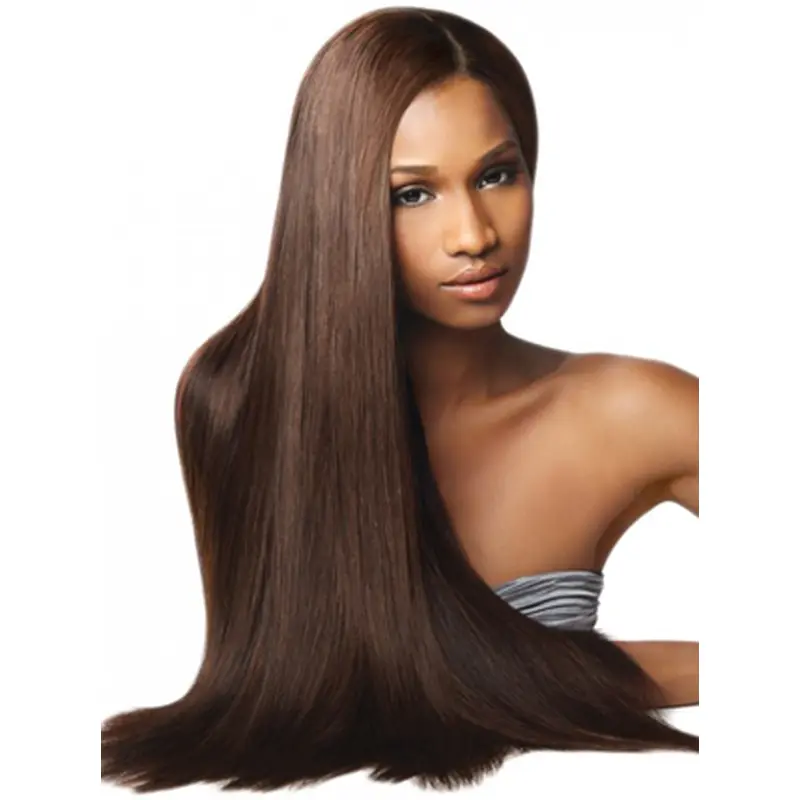 Yaki Long Straight Brown Modern Synthetic Wigs