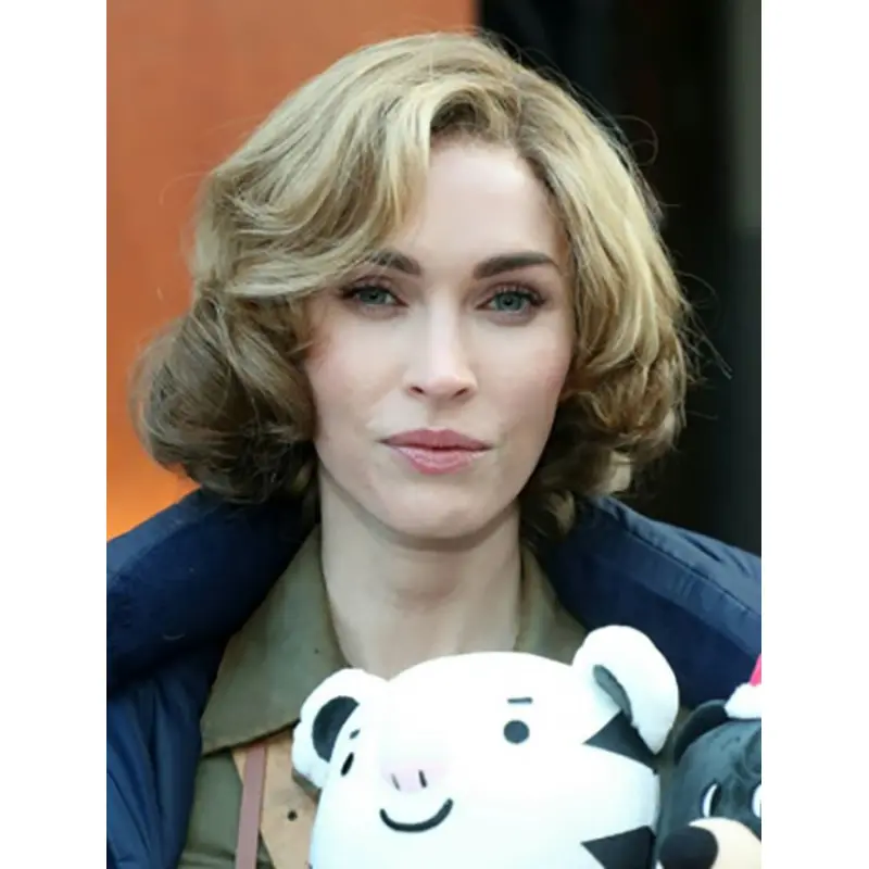 Curly Chin Length Blonde Synthetic Megan Fox Wigs