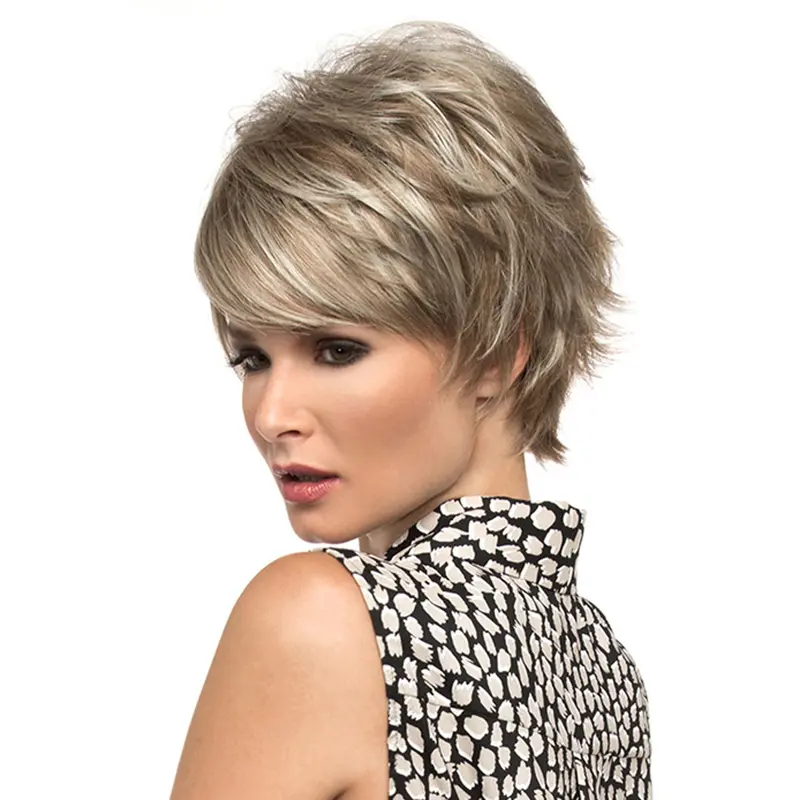 Fabulous Short Wavy Blonde Nice Boycuts Wigs