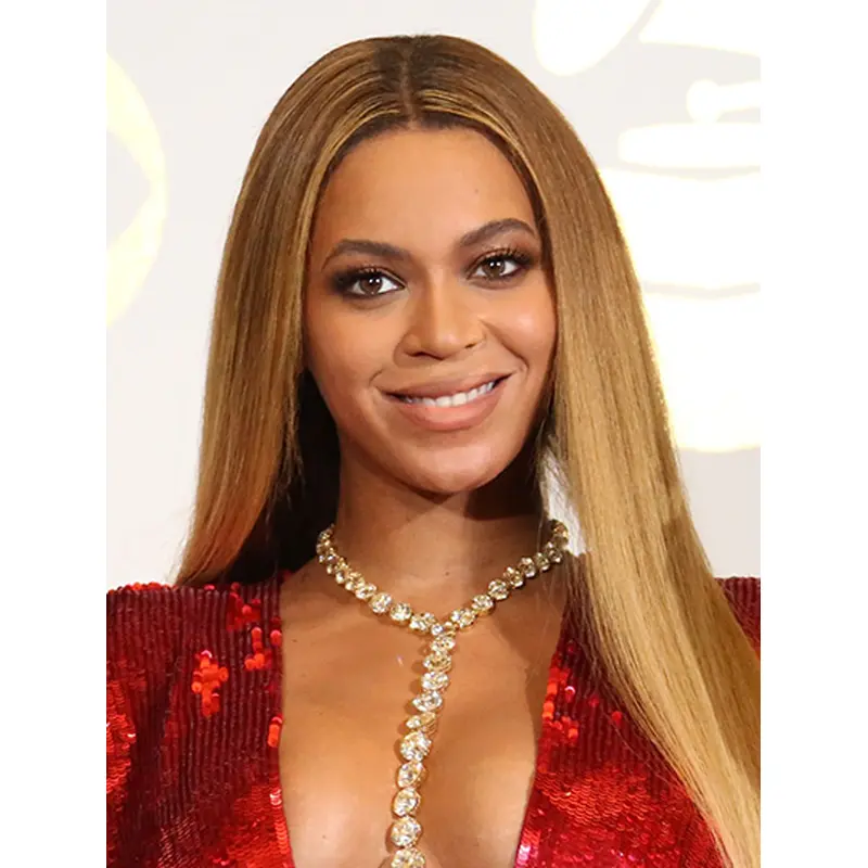 Straight Blonde Long Synthetic Lace Front Without Bangs Beyonce Wigs
