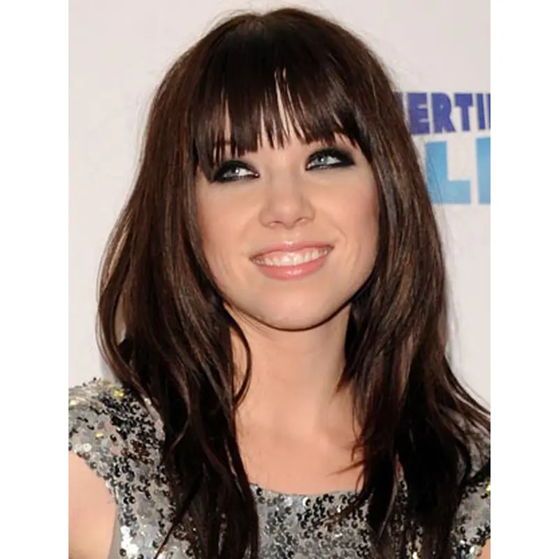 16" Brown Capless Carly Rae Jepsen Wigs