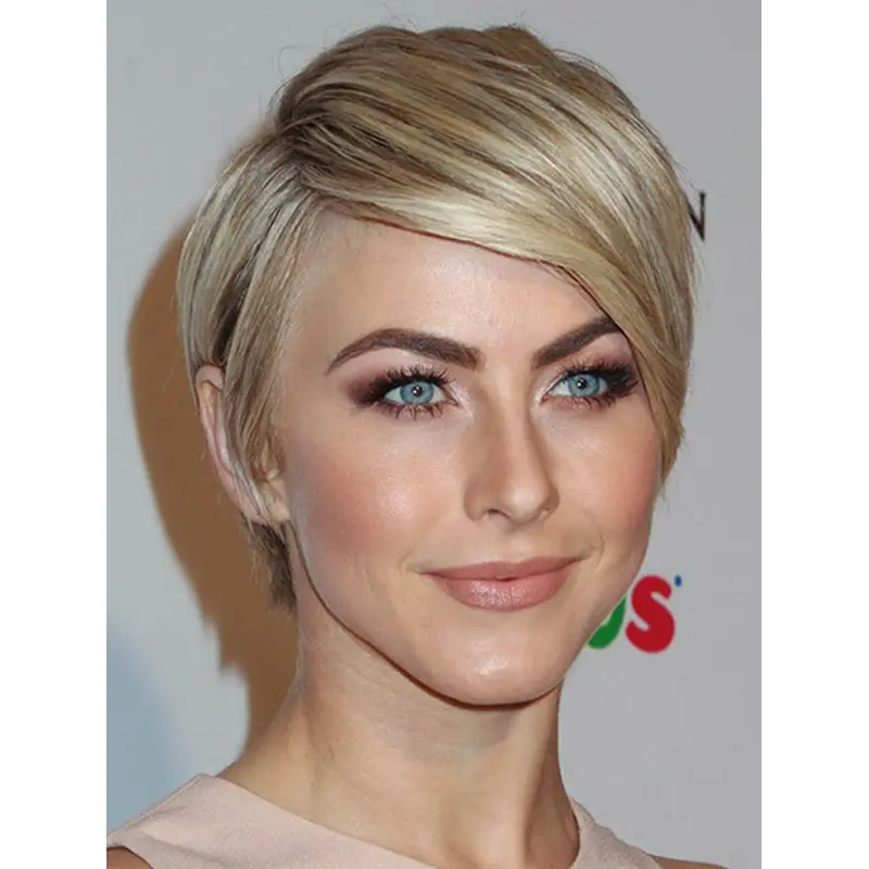 8" Lace Front Short Synthetic Straight Julianne Hough Wigs