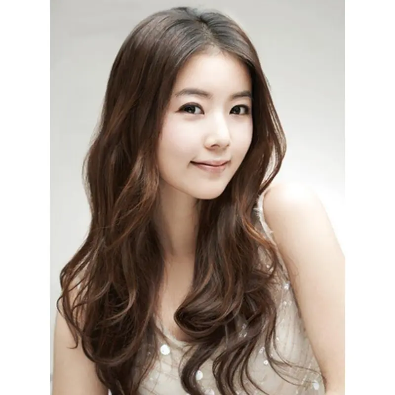 Lovely & Elegance Fluffy Ombre Long Curly Lace Front Wig 100% Human Hair